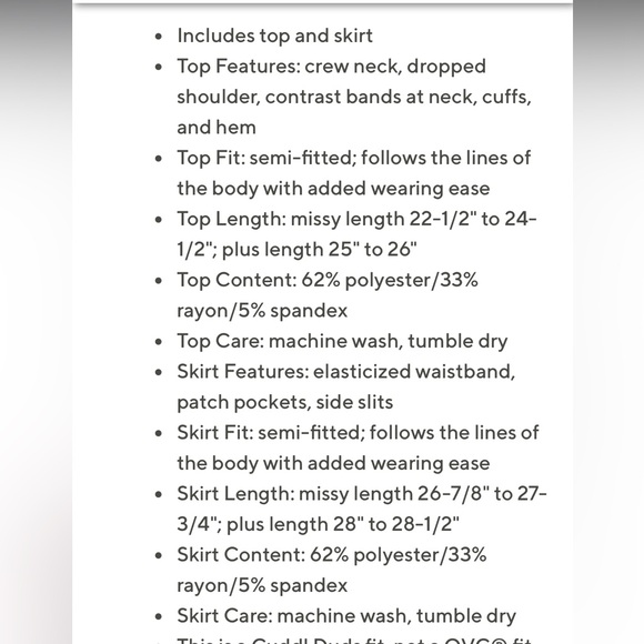 Cuddl duds leopard comfort wear sweatshirt lounge skirt set - Picture 7 of 7